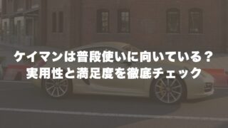 ケイマンは普段使いに向いている？実用性と満足度を徹底チェック